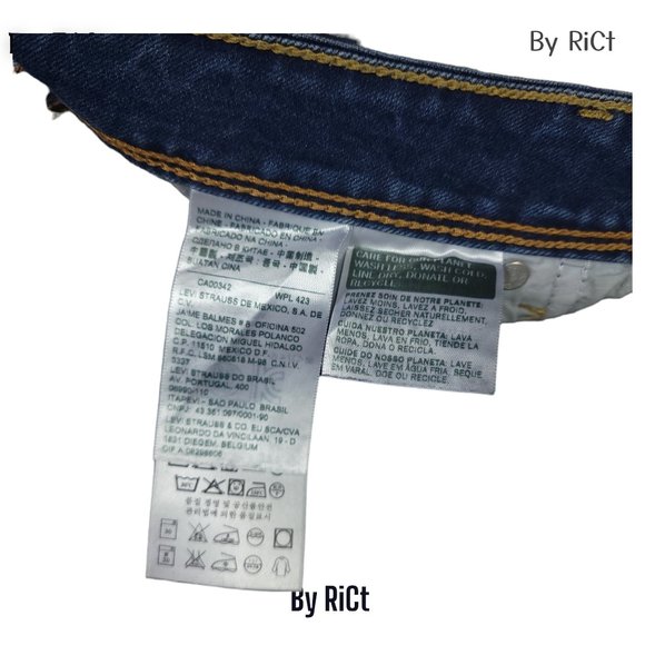 Levi's Revel Skinny Bold Curve Women's Jean's Size 28x30 Stretch Denim Mid Rise - Picture 9 of 10